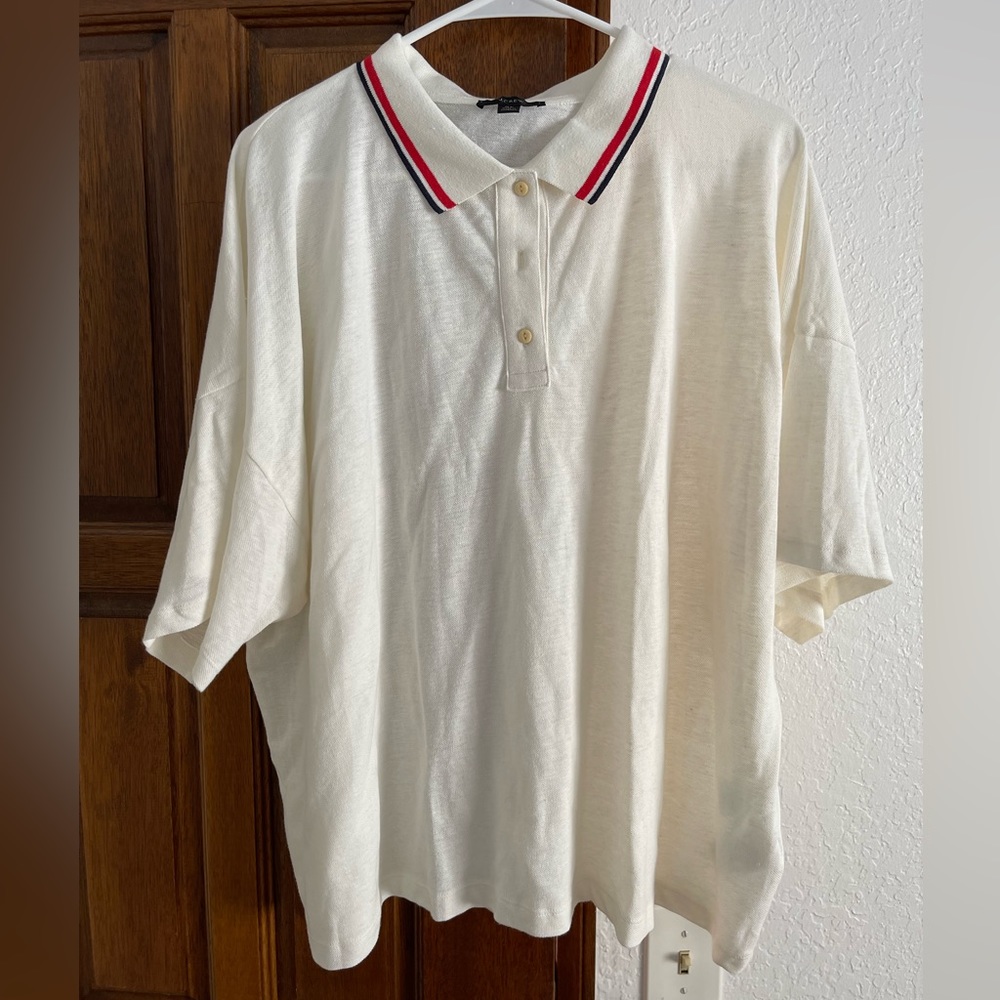 Jcrew oversized golf shirt